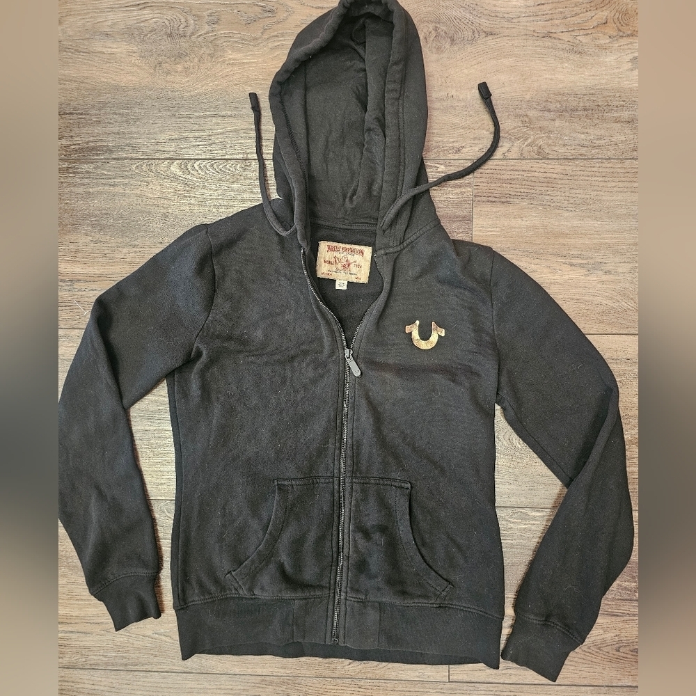 Black, Zip-Up, Hoodie, Winter, Women's, True, 2000, Soft, Casual, Cozy, Relax